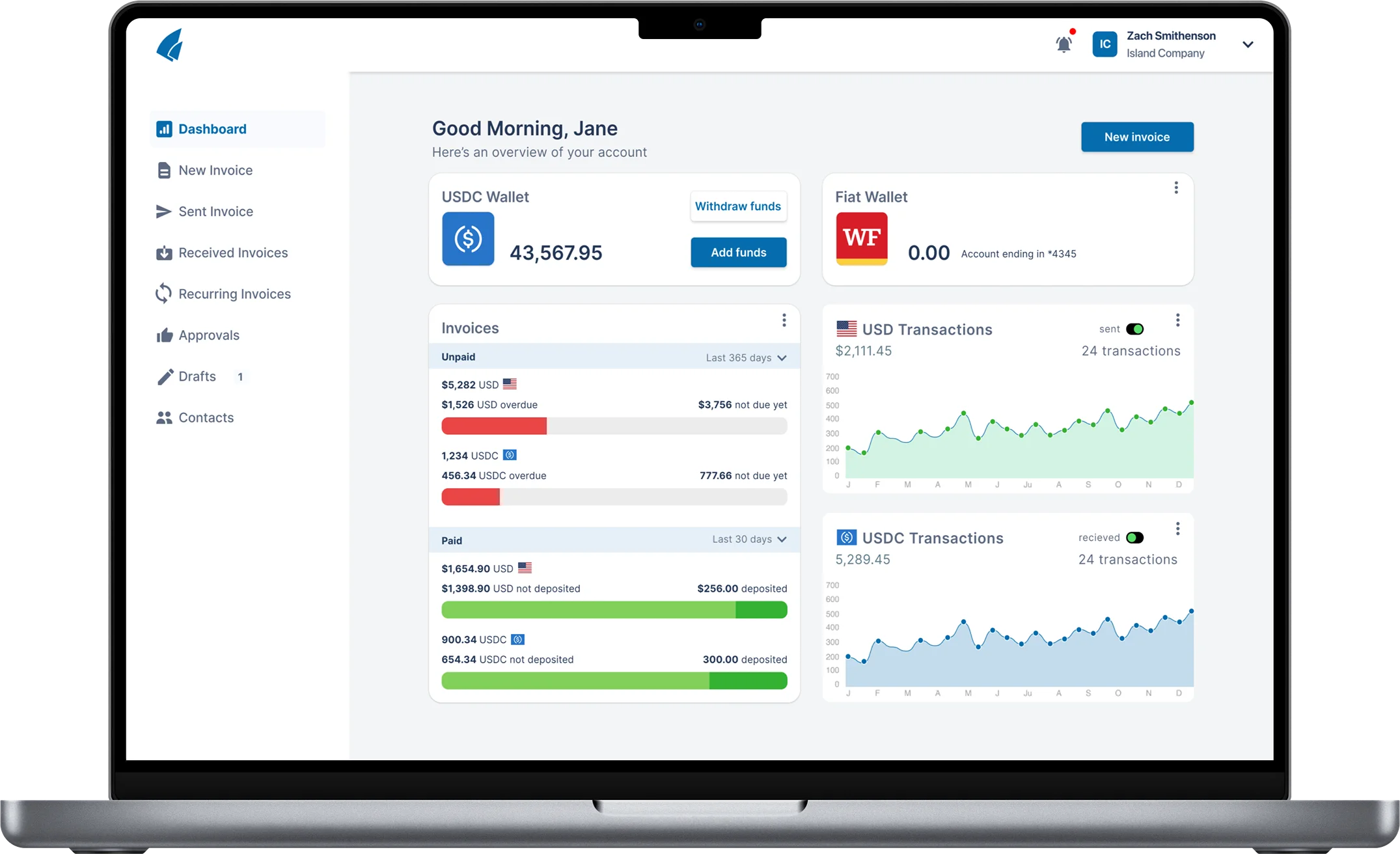 Syro invoicing dashboard